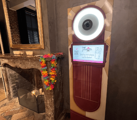 Retro photobooth zuil